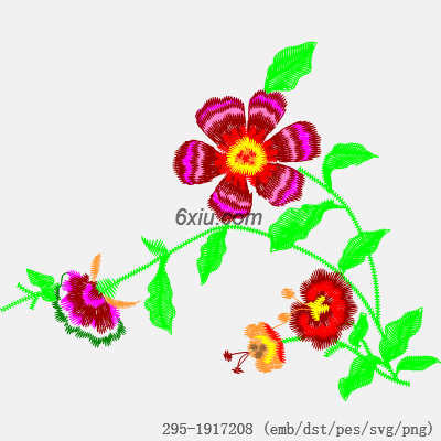 svg矢量绣花图下载