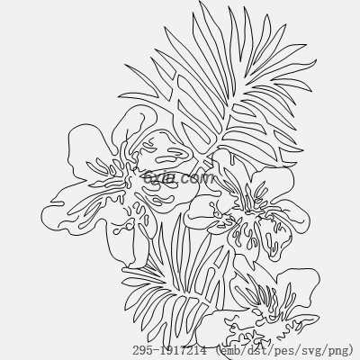 svg矢量绣花图下载