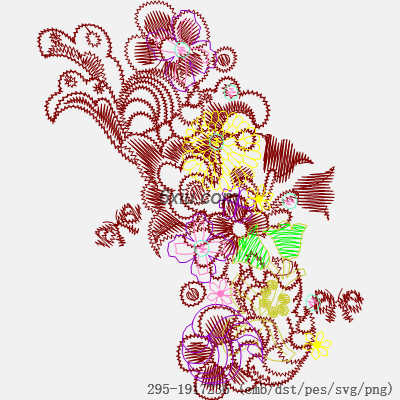 svg矢量绣花图下载