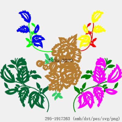 svg矢量绣花图下载