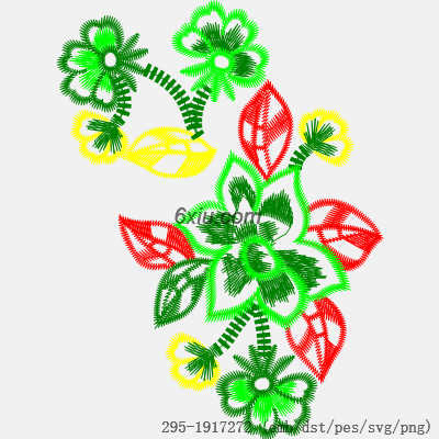 svg矢量绣花图下载