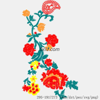 svg矢量绣花图下载