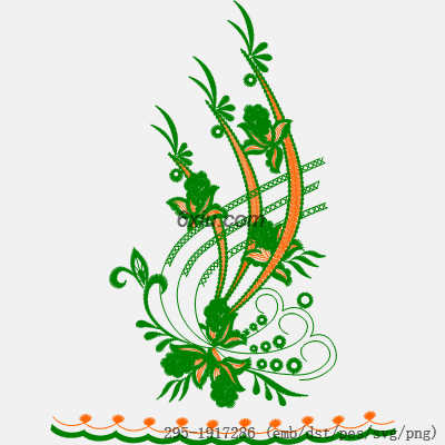 svg矢量绣花图下载
