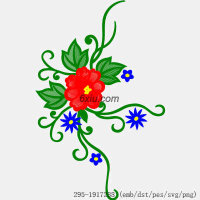 svg矢量绣花图下载