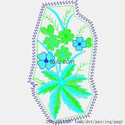 svg矢量绣花图下载