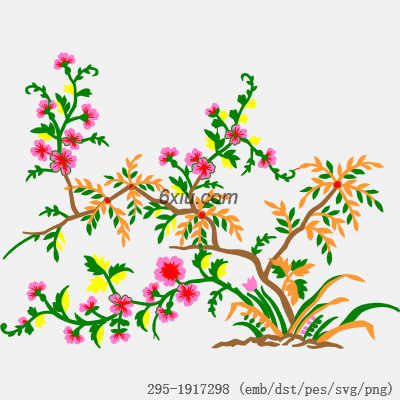 svg矢量绣花图下载