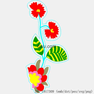 svg矢量绣花图下载