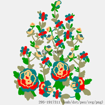 svg矢量绣花图下载