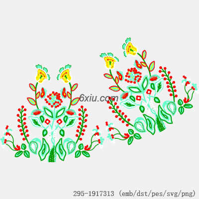 svg矢量绣花图下载