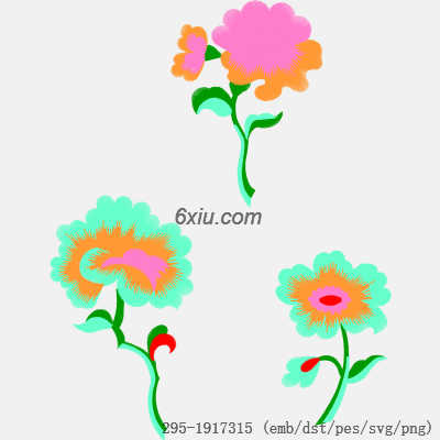svg矢量绣花图下载