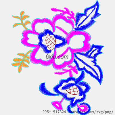 svg矢量绣花图下载