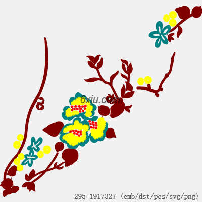svg矢量绣花图下载