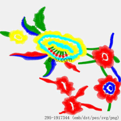 svg矢量绣花图下载