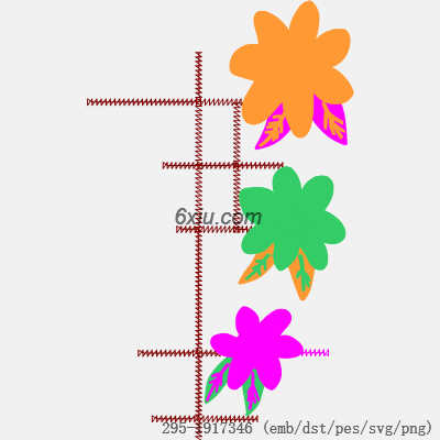 svg矢量绣花图下载