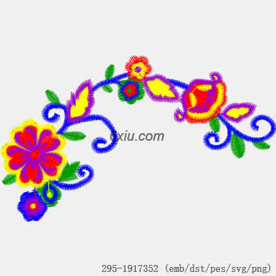 svg矢量绣花图下载