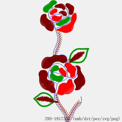 svg矢量绣花图下载