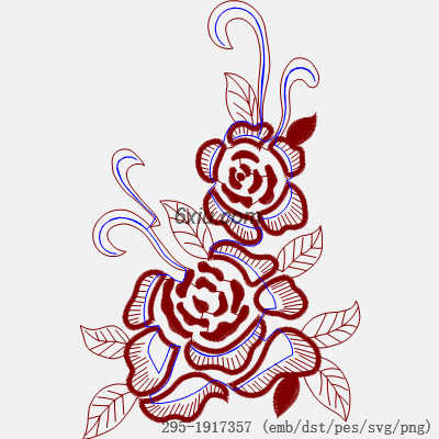 svg矢量绣花图下载