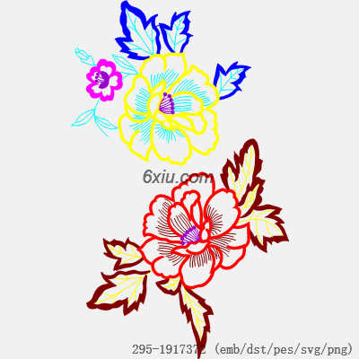svg矢量绣花图下载