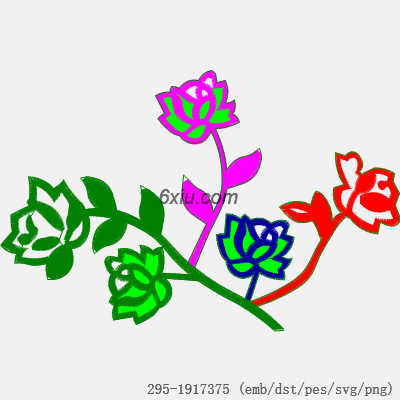 svg矢量绣花图下载