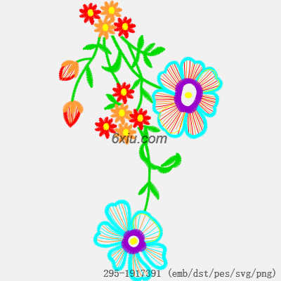 svg矢量绣花图下载