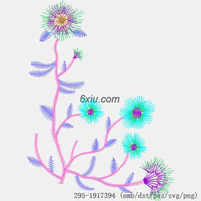 svg矢量绣花图下载