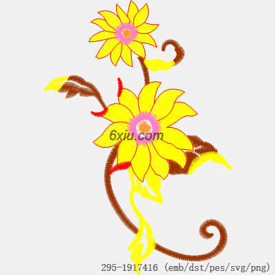 svg矢量绣花图下载