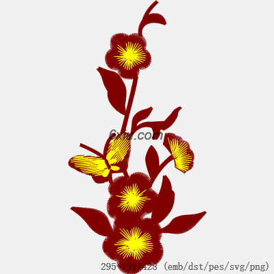 svg矢量绣花图下载