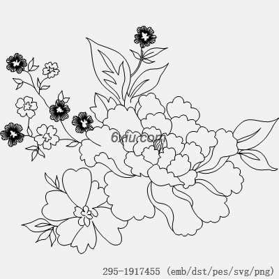 svg矢量绣花图下载