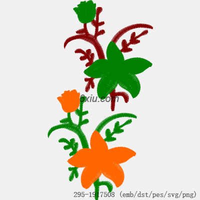 svg矢量绣花图下载