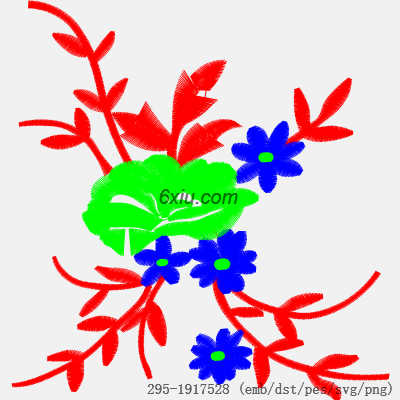 svg矢量绣花图下载
