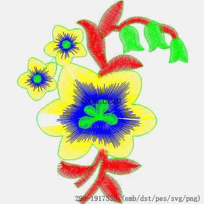 svg矢量绣花图下载