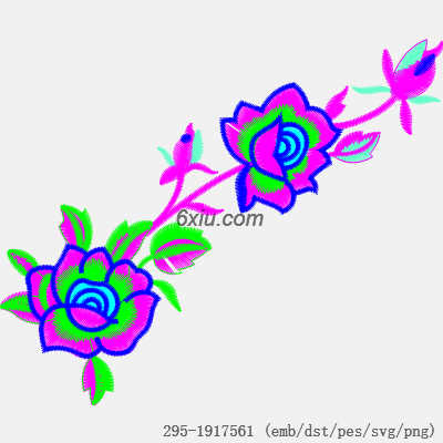 svg矢量绣花图下载