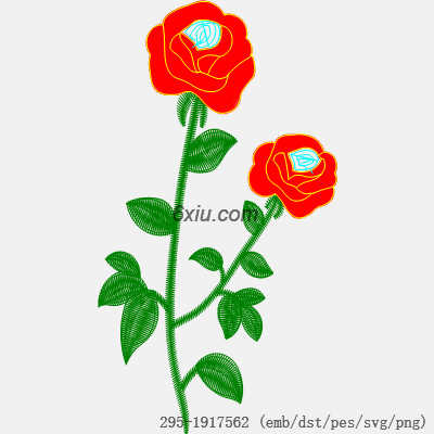 svg矢量绣花图下载