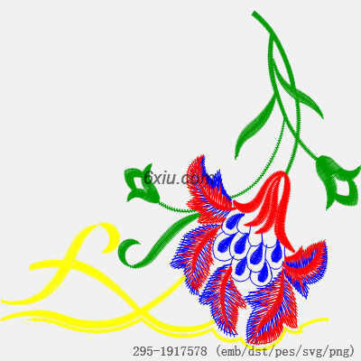 svg矢量绣花图下载