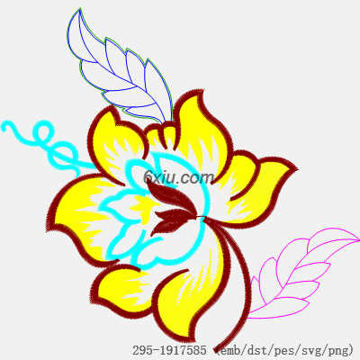 svg矢量绣花图下载