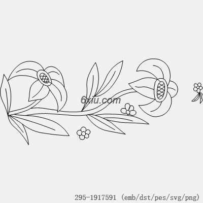 svg矢量绣花图下载