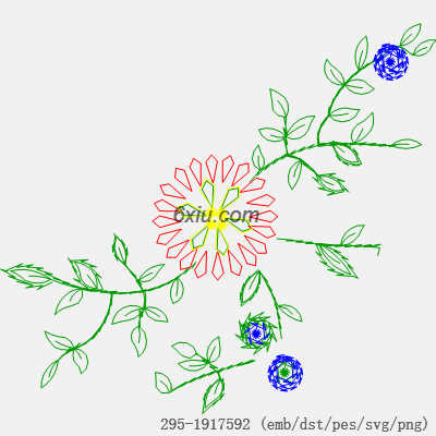 svg矢量绣花图下载