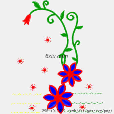 svg矢量绣花图下载