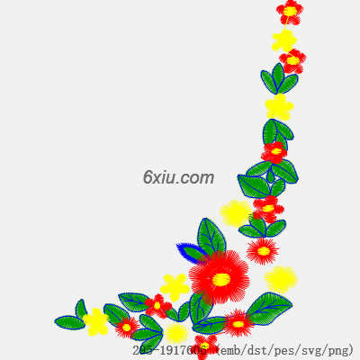 svg矢量绣花图下载