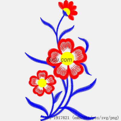 svg矢量绣花图下载