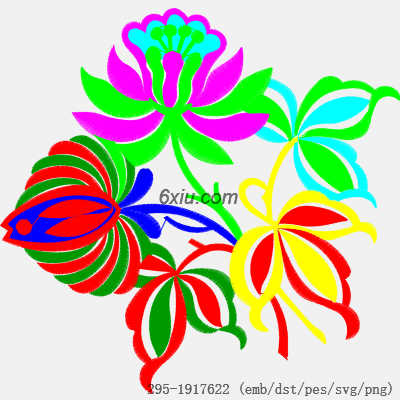svg矢量绣花图下载