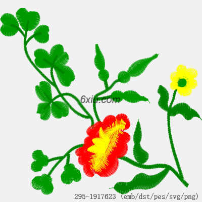 svg矢量绣花图下载