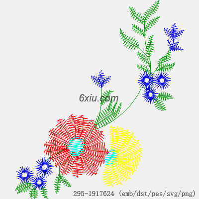 svg矢量绣花图下载