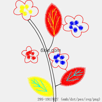 svg矢量绣花图下载