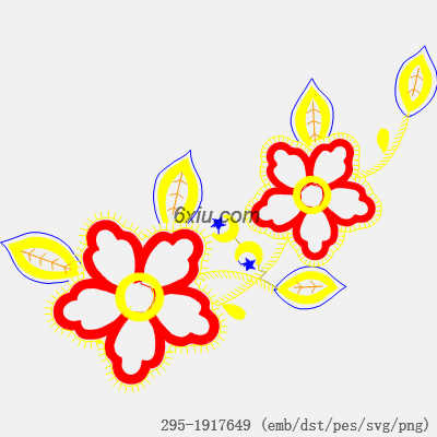 svg矢量绣花图下载