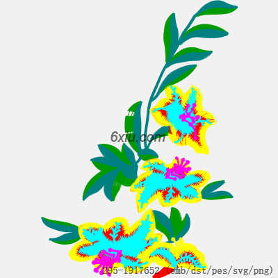 svg矢量绣花图下载