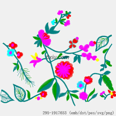 svg矢量绣花图下载