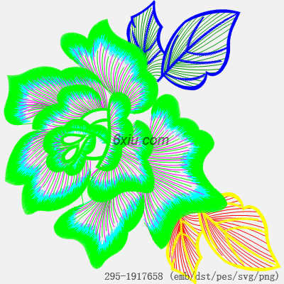 svg矢量绣花图下载