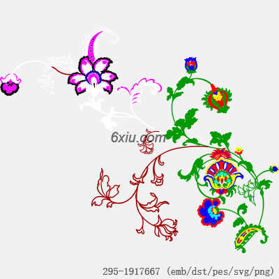 svg矢量绣花图下载