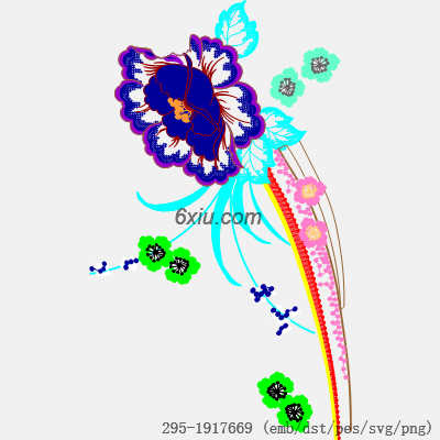 svg矢量绣花图下载